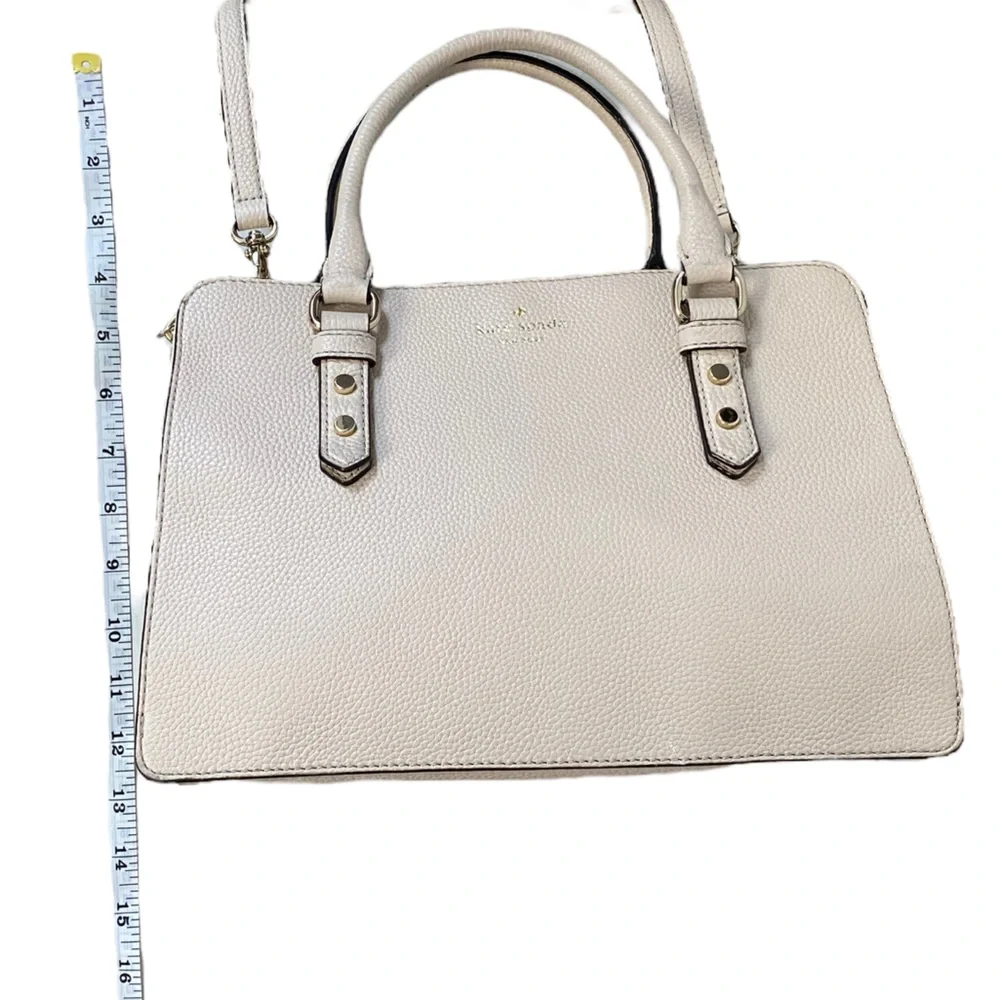 Kate Spade Mulberry Street Lise Fall Minimalist Chic Satchel‎ Beige Handbag